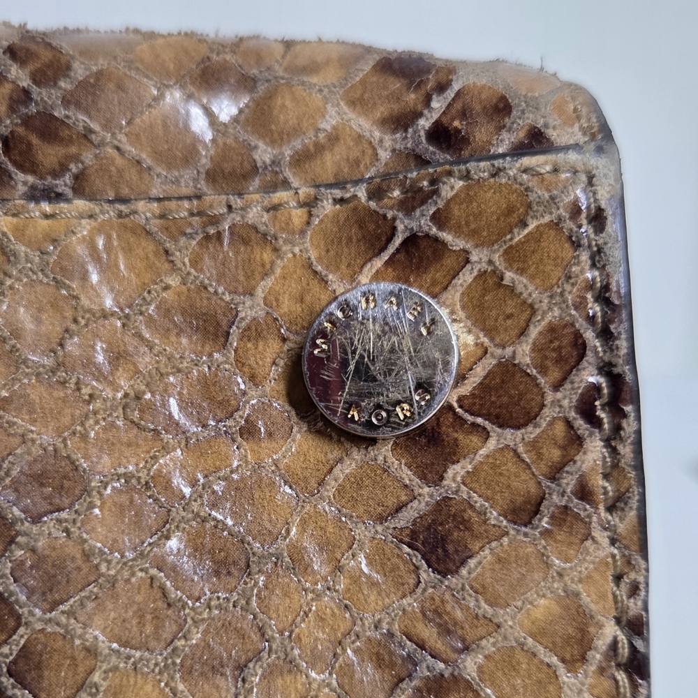 Michael Kors Selma Python Embossed Leather Satche… - image 8